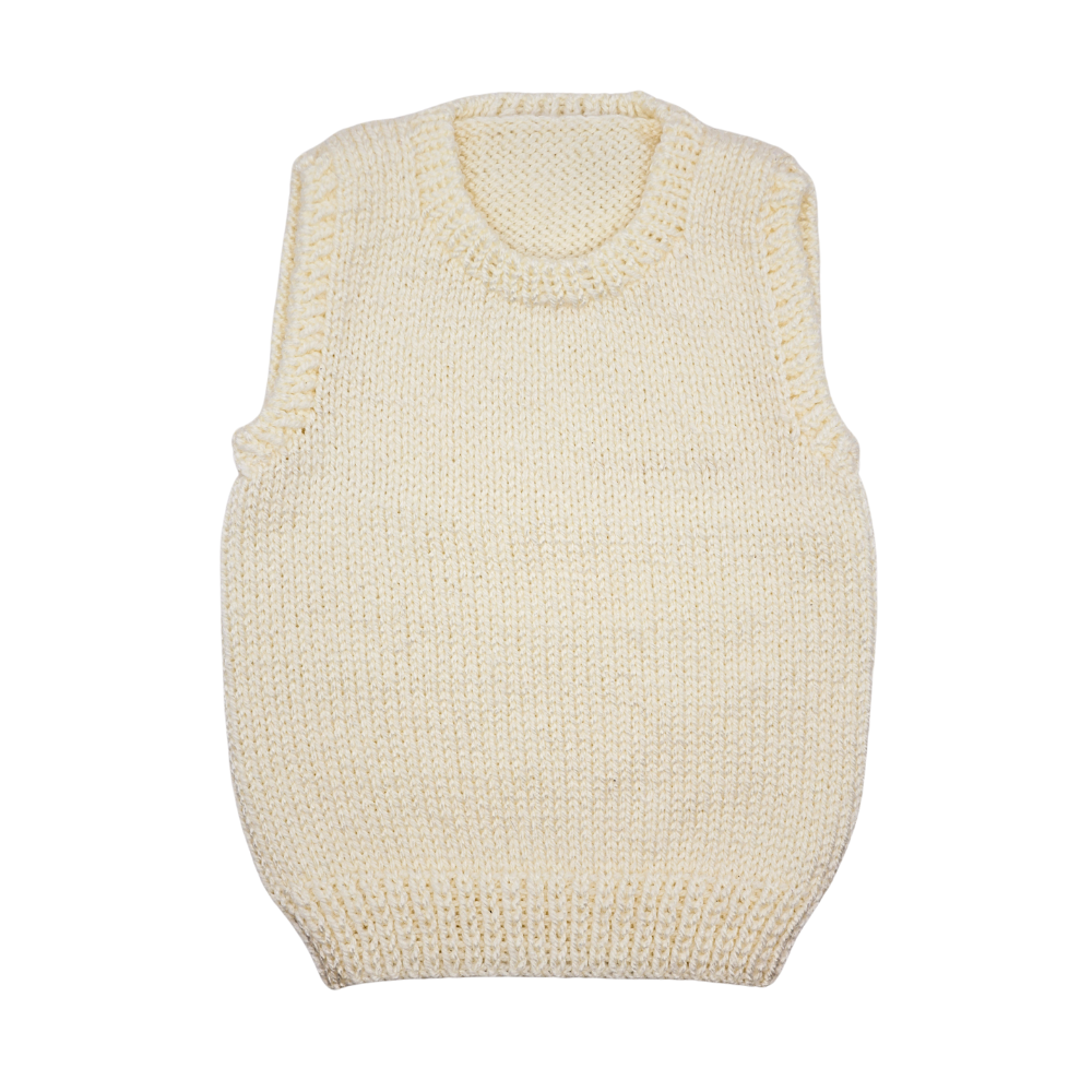 Ivory Knitted Vest
